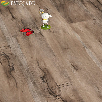12mmのラミネートフロア ドイツブランド ハイブリッドパルケット グレー ダークブラウン