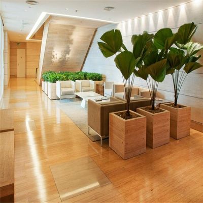高密度固体竹木床 コーヒー色の現代デザイン