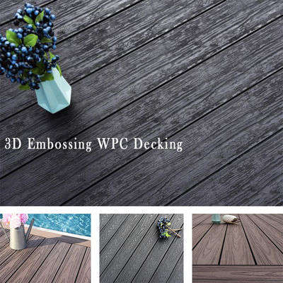 温度耐性3D深重凸複型Wpcデッキ