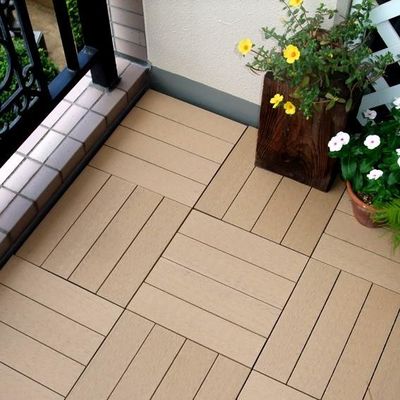 DIY クリック ロック 屋外 床 木 プラスチック 複合 床 床 庭 床