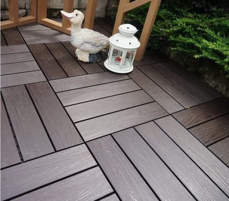 DIY クリック ロック 屋外 床 木 プラスチック 複合 床 床 庭 床