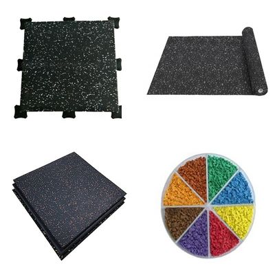 3mm/4mm/5mm/6mm/8mm/10mm/12mm/15mm ジムフィットネスのための防水互換ゴムフロア