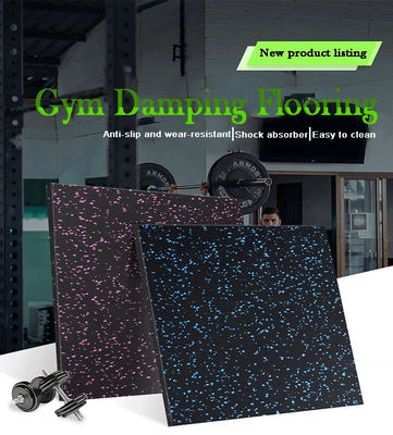 85% SBR Granules 15%EPDM Granules エヴァ ジム カーペット プラーク ガレージ/下敷地 ゴム 床
