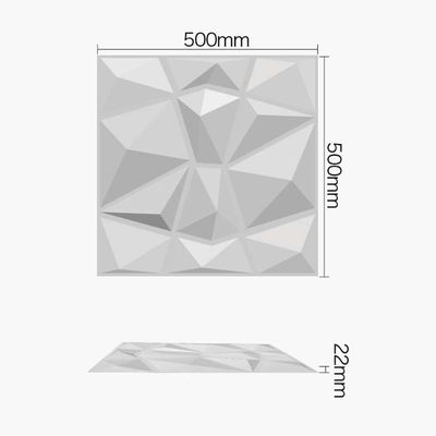 高級 リビング テレビ 背景 500mm*50mm PVC 3D 壁パネル 現代のデザイン